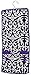Damask Print Hanging Travel Cosmetic Bag (Black/White/Dark Purple)