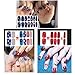 TailaiMei 15 Sheets Christmas Nail Stickers, 7 Sheets Nail Wrap Stickers and 8 Sheets Nail Decals Stickers, Full Wraps Strips and Self-Adhesive Set for DIY Nail Art (1000Pcs)