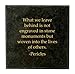Granite Block, 3" Square- What we leave behind is not engraved in stone monuments but woven into the lives of others. Pericles