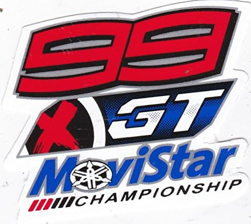 [STICKER G409] JORGE LORENZO 99 YAMAHA CHAMPIONSHIP RACING PERFORMANCE : Helmet Motor Bike Skate Window Wall Cover Car &amp; Bumper Vinyl Die-Cut Adhesive Decal 2.75"x3" 7x7.5cm