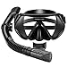 Mpow Snorkel Mask, Scuba Diving Mask for Snorkeling Diving Swimming, Easy Breath Scuba Snorkeling Gear with Silicon Mouth Piece and Easy Adjustable Strap