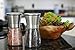 LauKingdom Slim Brushed Stainless Steel Salt and Pepper Grinder Set