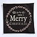 Sankuwen Home Decoration Christmas Pillow Cushion Cover (Christmas Black)