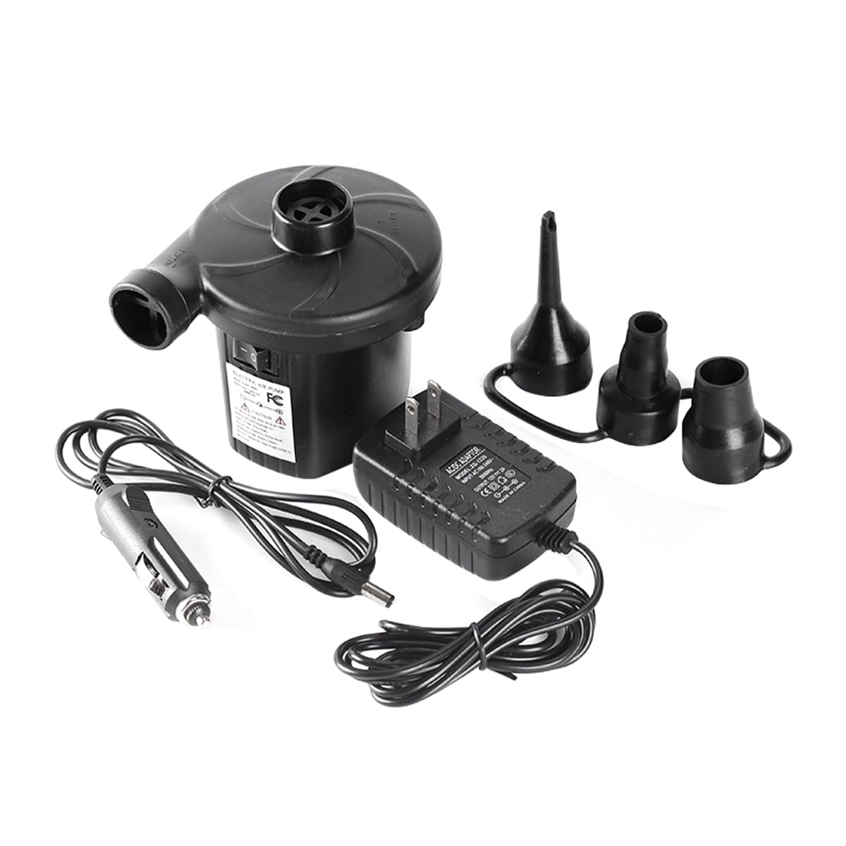 Hsthe Sea 2 in 1 Mini Air Pump Electric Quick-Fill Air Pump/Blow Up Car Air Pump for Air Mattress Air Bed Paddling Pool Swimming Ring