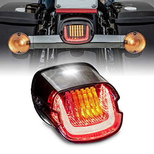 Harley LED Brake Tail Light [F1Style Flashing Blinker] [Sequential
