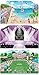 Two separate 18 Inch Doll Backdrops | Doll PlayScenes by Sophia's Includes 3 Scenes, 2 Backdrops | Sports Field, Runway, Beach Scenes