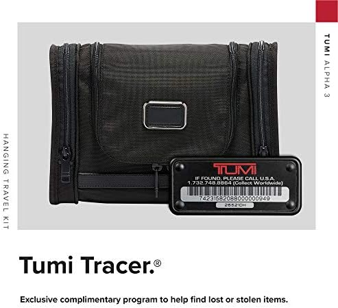TUMI - Alpha 3 Hanging Travel Kit - Luggage Accessories Toiletry Bag for Men and Women - Black 4 TUMI - Alpha 3 Hanging Travel Kit - Luggage Accessories Toiletry Bag for Men and Women - Black