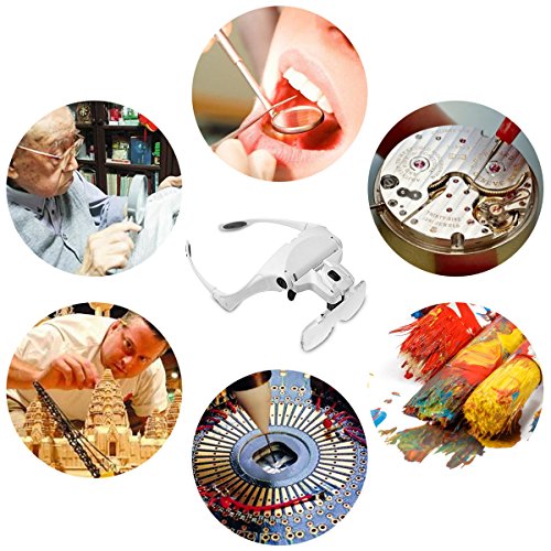 6 Magnifier+Magnifying+Professional+Headband+Handsfree