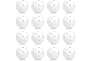 16 Pack Plastic Training Baseballs, Plastic Batting Baseballs Practice Training Balls Hollow Softball Lightweight Plastic Sof