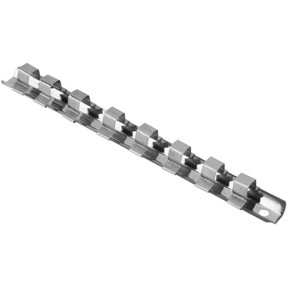 Yosoo Carbon Steel 8 Socket Rack Storage Holder and Organizer Divider Rail Tray Shelf Stand Tool (1/4")(1/4 inch)