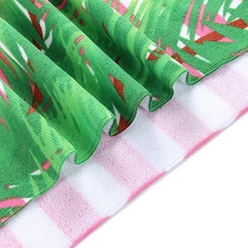 JuYA Microfiber Beach Towels - Oversized Beach Blanket Towel Portable Ultra Soft Super Water Absorbent Multi-Purpose Beach Throw Towel for Adults Girls Women Kids 30x 60 inch - Thumbnail 5