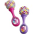 Fisher-Price Rattle 'N Rock Maracas Pink & Purple, Set Of 2 Baby Rattle Activity Toys