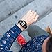 Kmasic Compatible Fitbit Versa Bands, Narrow Slim Soft Silicone Small Replacement Wristband for Fitbit Versa/Versa Lite Edition Women Men (Wine Red with Rose Gold Button, Small)