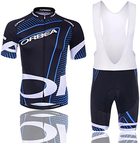 Cycling Jerseys Men's Short Sleeve and Bib Shorts Set Bicycle Jersey Summer Breathable Jersey V57