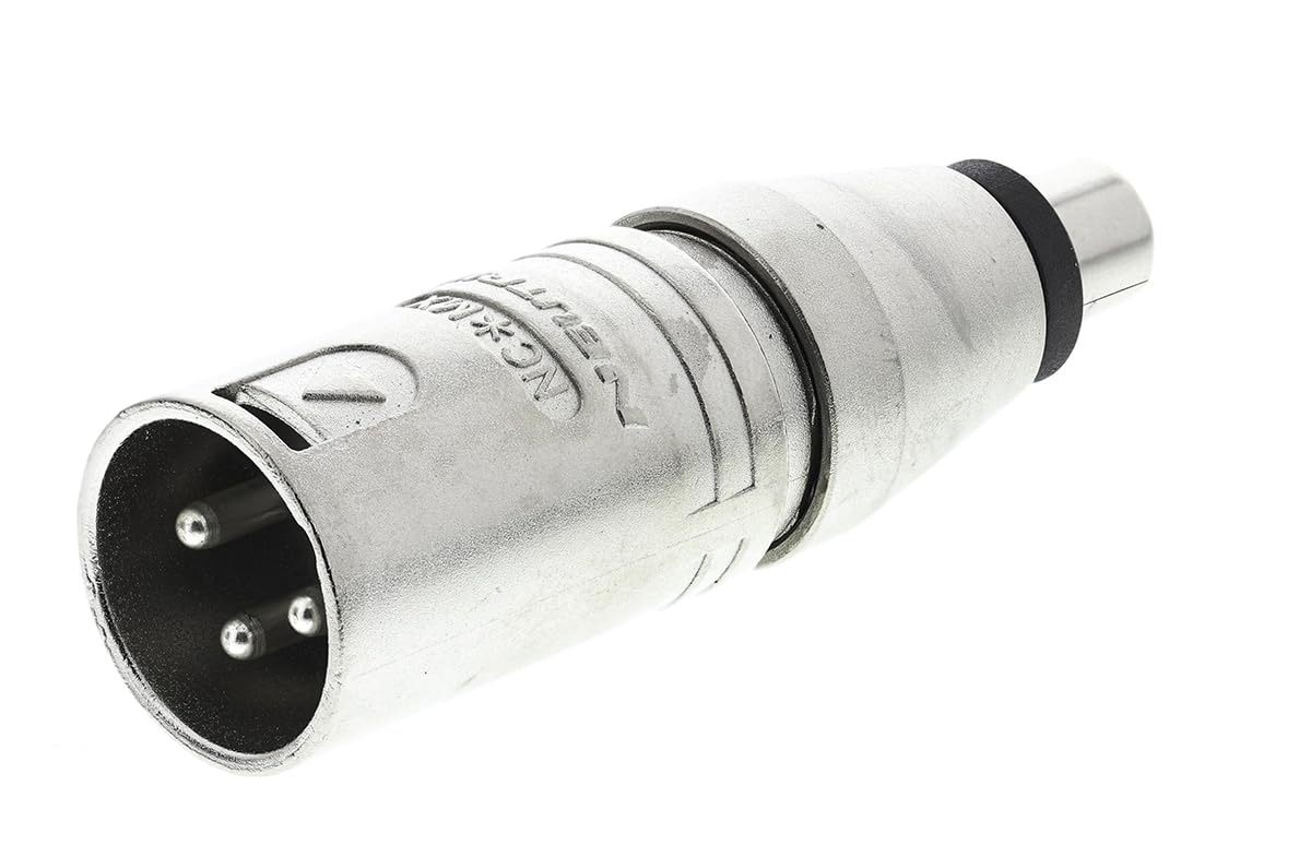 3 Pin XLR Male to Phono Socket Adaptor