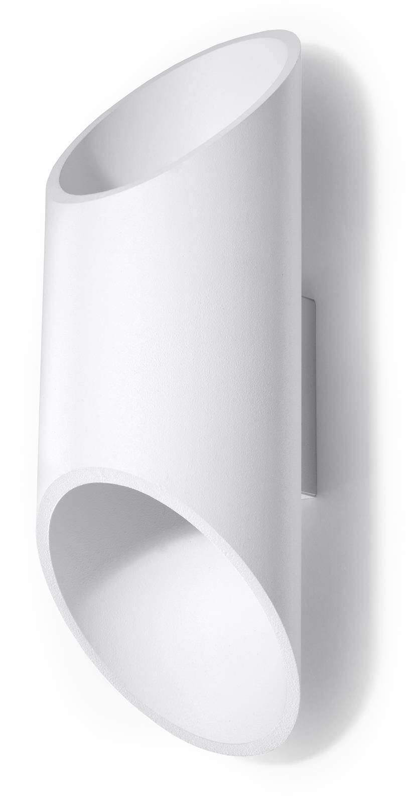 SOLLUX lighting Penne 30 Double-Sided Wall Light - Minimalist Wall Lighting Living Room Dining Room Lamp Hallway - Staircase Lighting Made of Aluminium in White 10 x 12 x 30 cm