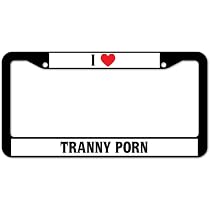 Amazon.com: SignMission I Love Tranny Porn Plastic License Plate ...