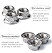 RuoFeng Stainless Steel Serrated Hex Flange Nuts Locknuts 50 Pcs (M6)
