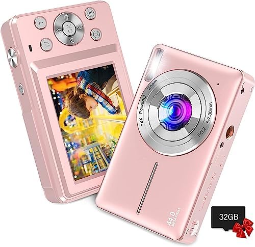 Exrp Digital Camera, FHD 1080P Digital Camera for Kids with 32GB