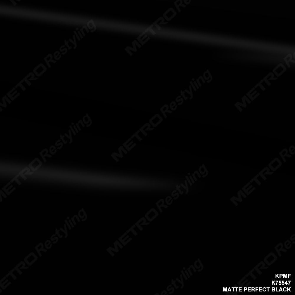 KPMF K75547 Matte Perfect Black 5ft x 20ft (100 sq/ft) Vinyl Car Wrap Film