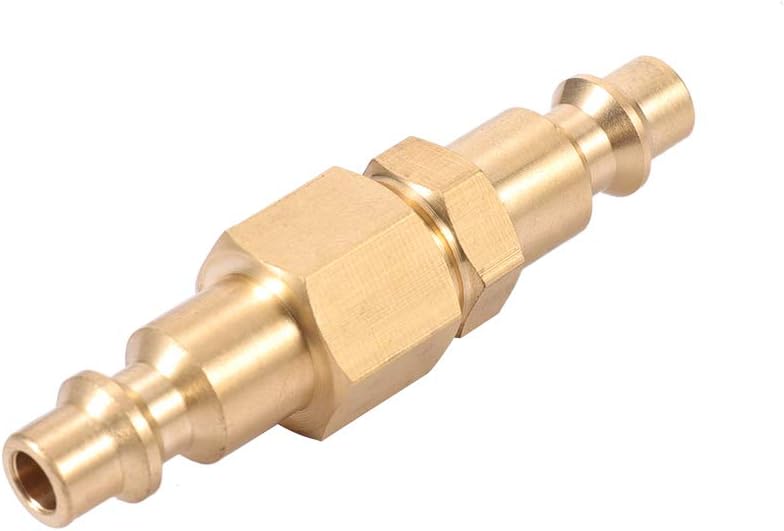 Brass 1/4-Inch NPT Male Industrial Air Hose Quick Connect Adapter, Air Coupler and Plug Kit, Air Compressor Fittings 10pcs (Male NPT) - - 