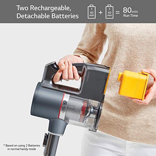 LG Cordzero A9 Ultimate, Cordless Stick Vacuum Cleaner With Two