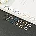 REVOLIA 18-30Pcs 16G 316L Stainless Steel Nose Rings Cartilage Ear Septum Piercings Helix Tragus Horseshoe 6-14mm