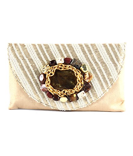 SAISHA Womens Clutch (Gold)