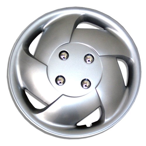 TuningPros WSC-083S15 Hubcaps Wheel Skin Cover 15-Inches Silver Set of 4