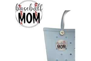 Fxfenoxo Baseball Charms for Bogg Bag - 3" Acrylic Accessories for Sports & Mom Style