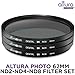 62MM Altura Photo Neutral Density Professional Photography Filter Set (ND2 ND4 ND8) + Premium MagicFiber Microfiber Cleaning Cloth