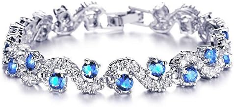 HASBEAT Bracelet for Girls and Women Skyblue Sterling-Silver Cuff & Kadaa Bracelet For Women