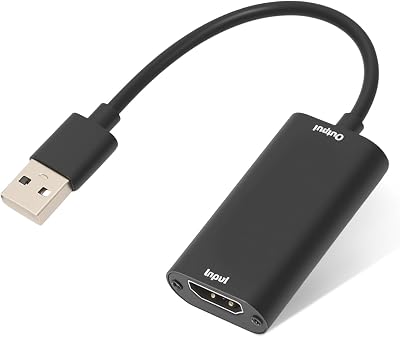 ciciglow HD Video Capture Card 4K 1080P USB Plug Play Gaming Live Streaming