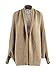Simplee Apparel Women's Batwing Cocoon Cardigans Sweaters Loose Knitted Poncho Capes,Khaki,4-14