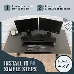 TechOrbits Standing Desk Converter - Adjustable Sit