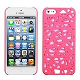 niceeshop(TM) Pink Bird Nest Rear Hard Case Cover for iPhone 5 5S + Screen Protector