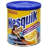 Nestle Nesquik Powder Drink Mix, Vanilla, 14.1-Ounce Cans (Pack of 6)
