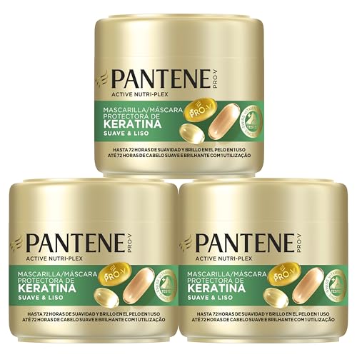 Suave y Liso Mascarilla de Keratina para Pelo Encrespado, 3x300ml