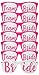 ADJOY Team Bride Wedding Party Sunglasses for Photo Props - Bachelorette Party favors for Birde and Team Bride (Hot Pink)