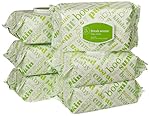 Amazon Elements Baby Wipes, Fresh Scent, 480 Count, Flip-Top Packs