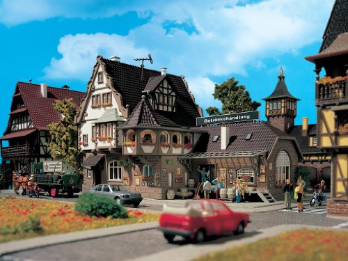 HO Scale Liquor Store -- 8-1/16 x 5-1/8