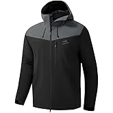 BASSDASH VORTEXIS Men&rsquo;s Waterproof Rain Jacket Breathable Ultra Lightweight Rip-Stop Packable for Fishing Hunting Hiking