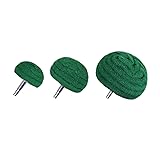 3Pcs Dome Mounted Sanding Mop Polishing Pad Nylon