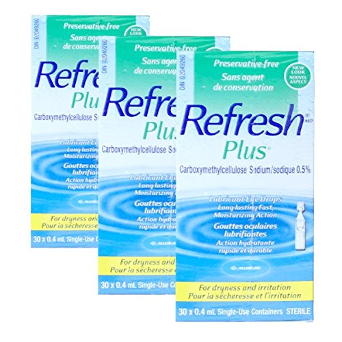 Biosense Clinic REFRESH PLUS 0.5% EYE DROPS 3boxes(0.4mlx90)