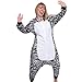 Silver Lilly Unisex Adult Pajamas - Plush One Piece Cosplay Zebra Animal Costume