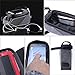 ROTTO Bicycle Bag Bike Frame Bag Top Tube Phone Bags Sensitive Touch Screen Waterproof with Rain Cover (Gray-Black)