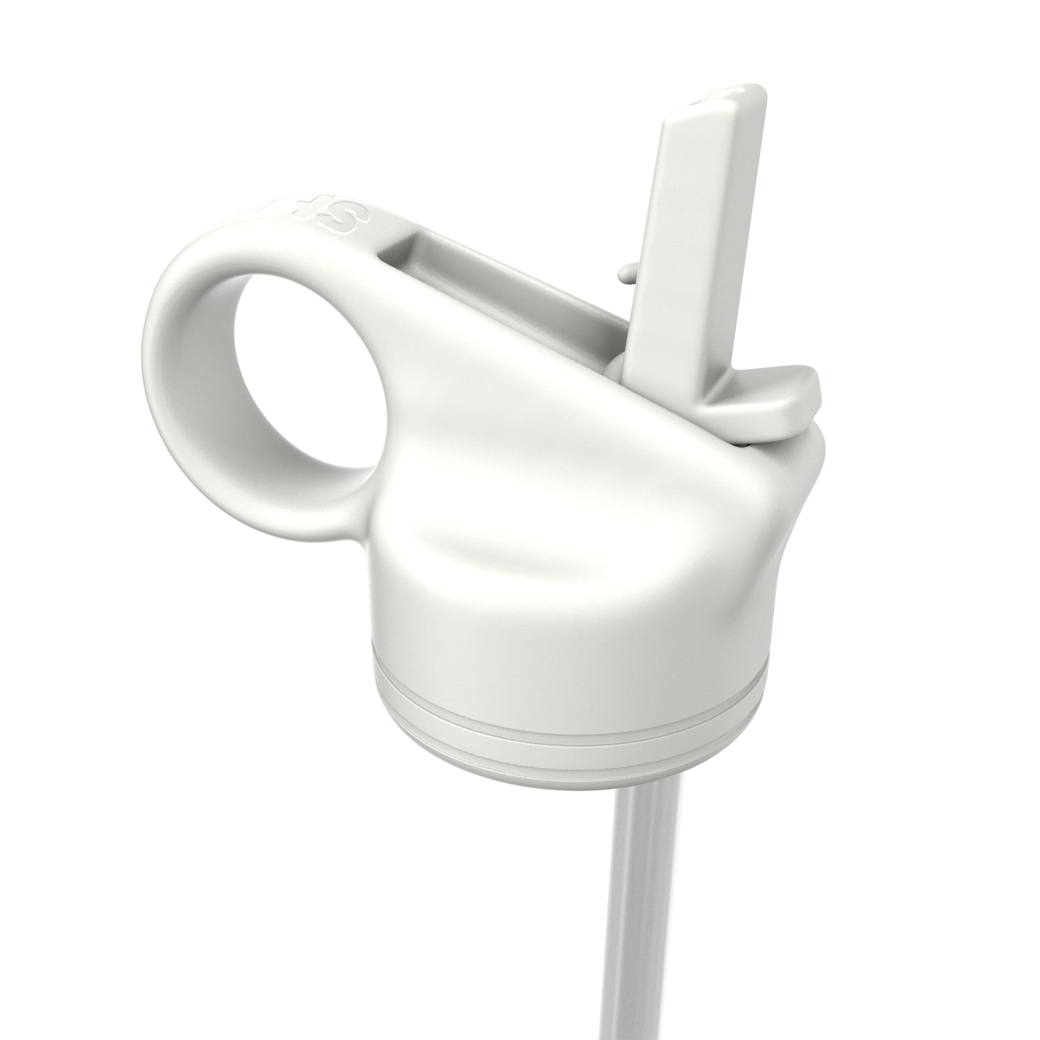 SHO Reusable Straw Lid for SHO Bottle - 260ml, 375ml & 500ml - BPA Free (White, 500ml) — image 1