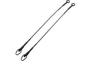 REPAIROCK 1 Pair Tailgate Cables Tail Gate Support Cables for Ford F-150 97-03 for Ford F-250 F-350 99-12 Lift Gate Support Straps Pickup No.3L3Z9943053AA Black