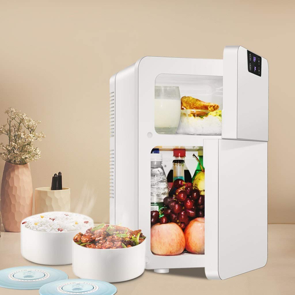 Dljyy Mini pequeño Nevera Microondas 20L Doble Refrigeración hogar ...