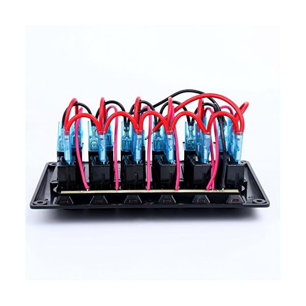 Amarine-made-6-Gang-Red-LED-Indicators-Rocker-Circuit-Breaker-Waterproof-Marine-Boat-Rv-Switch-Panel-PN-CB6-R